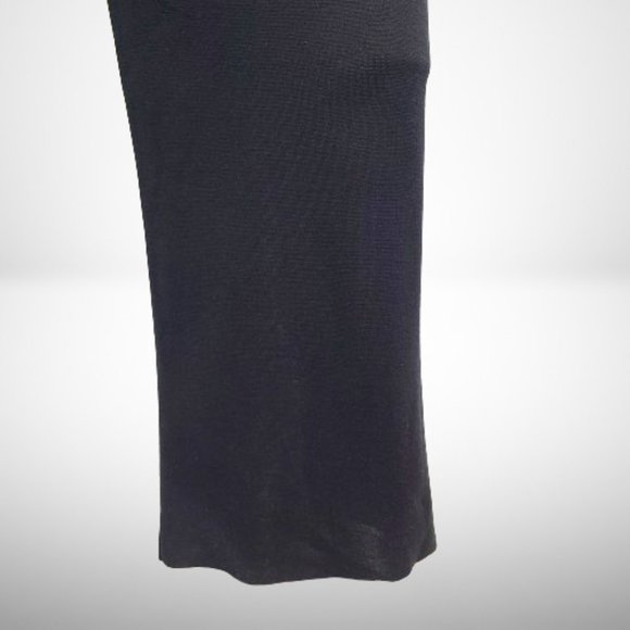 CLAUDE MONTANA STUNNING VINTAGE BLACK LONG SLEEVE TURTLENECK GOWN / DRESS - Picture 4 of 15